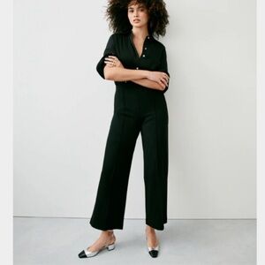 SPANX Smooth PerfectFit Ponte Cropped Wide Leg Pant Size XL